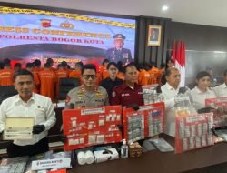 Polresta Bogor Amankan 56 Tersangka Narkoba, 5 Home Industri Diungkap