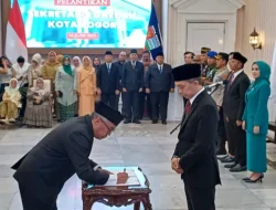 Denboy Resmi Jadi Sekda Kota Bogor, Fokus pada Peningkatan Pendapatan Daerah dan Efisiensi Belanja