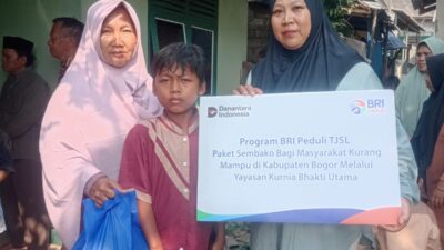 BRI Bogor Pajajaran Salurkan 2.000 Paket Sembako untuk Warga Kurang Mampu di Kabupaten Bogor