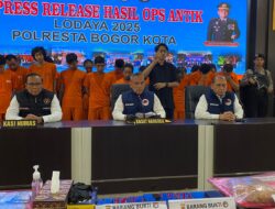 20 Laporan Polisi, 23 Penangkapan: Hasil Maksimal Sat Resnarkoba Polresta Bogor Selama 10 Hari